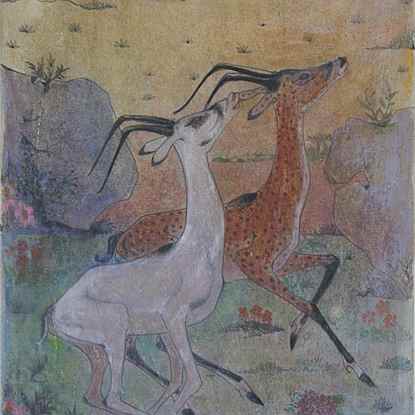 Gazelles - Orovida Pissarro (1893 - 1968)